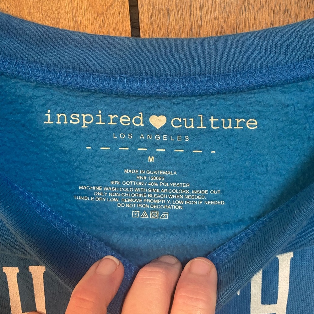 Inspire Vibrant Blue Crew Neck Sweater - Picture 2 of 3